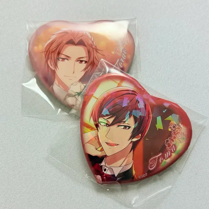 [BUNJANG] IDOLiSH7 Jirou Tomoe Marimery Heart Glitter Can Badge / 아이나나 주르 토라오 토우마 마리메리 하트 글리터 캔뱃지