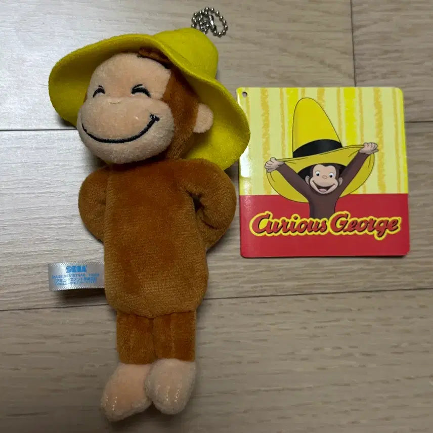 [BUNJANG] Universal Studios Curious George Keyring / 정품 유니버셜스튜디오 인형 키링 호기심많은조지 큐리어스조지