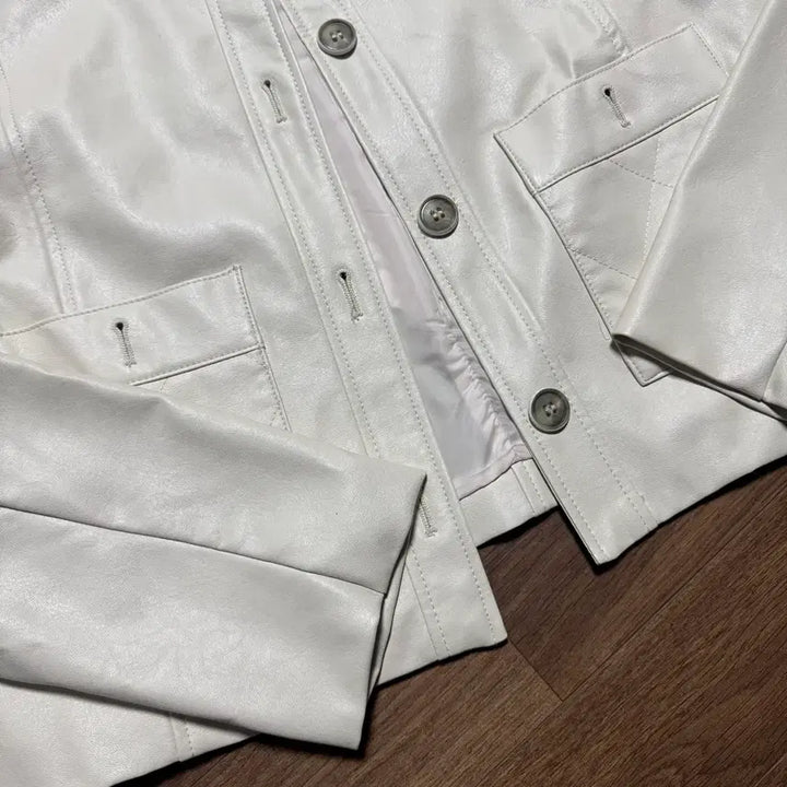 [BUNJANG] Visit In New York Cream Rider Jacket M / 비지트인뉴욕 라이더자켓 크림 M