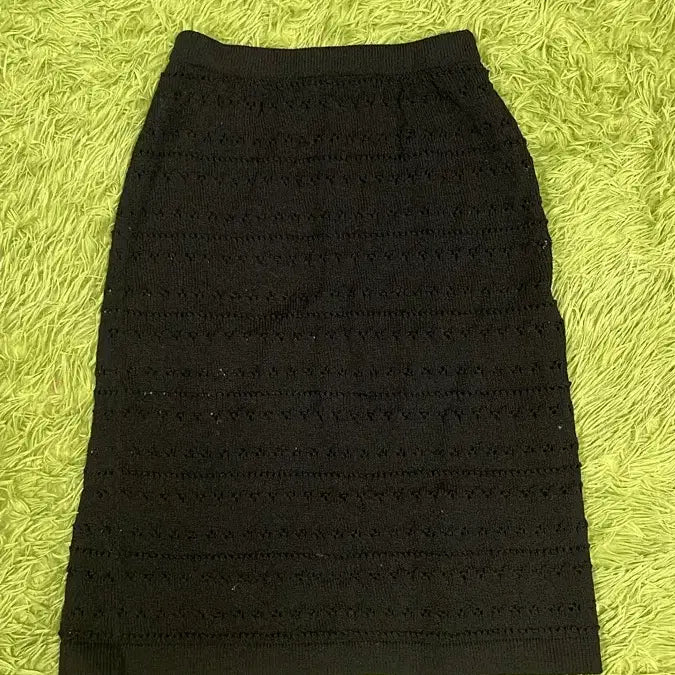 [BUNJANG] Black Knit Skirt / 블랙 니트 스커트