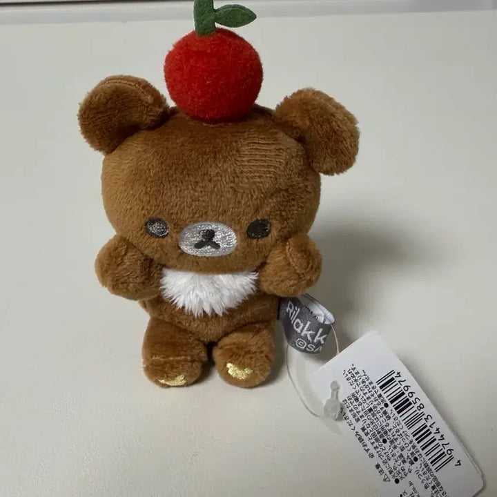 [BUNJANG] San-X Chairoikoguma Apple Plush / 산엑스 챠이로이코구마 사과