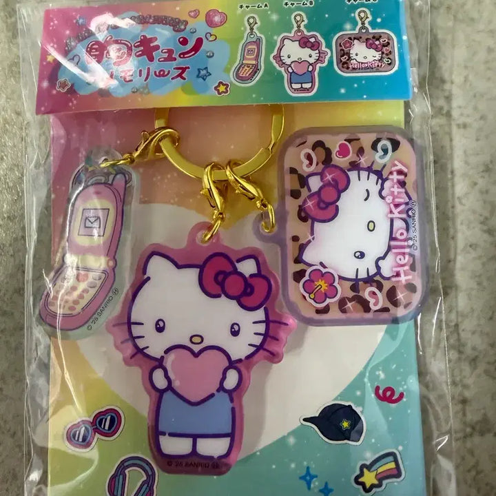 [BUNJANG] Sanrio Kitty Acrylic Keyring Set / 산리오 키티 아크릴 키링 세트