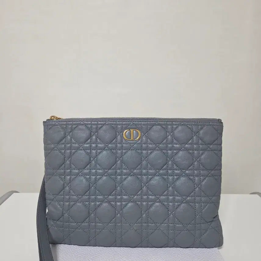 [BUNJANG] Dior Large Caro Daily Pouch - Cloud Blue / ["정품"]디올 라지 디올 카로 데일리 파우치 클라우드 블루 서플