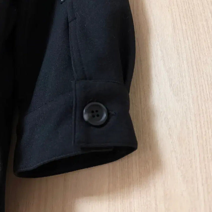 [BUNJANG] Andar Wool-Like Stretch Shacket Fleece Black Jacket / 안다르 울라이크 스트레치 셔켓 스트링 플리스 블랙 야상 셔츠 자켓
