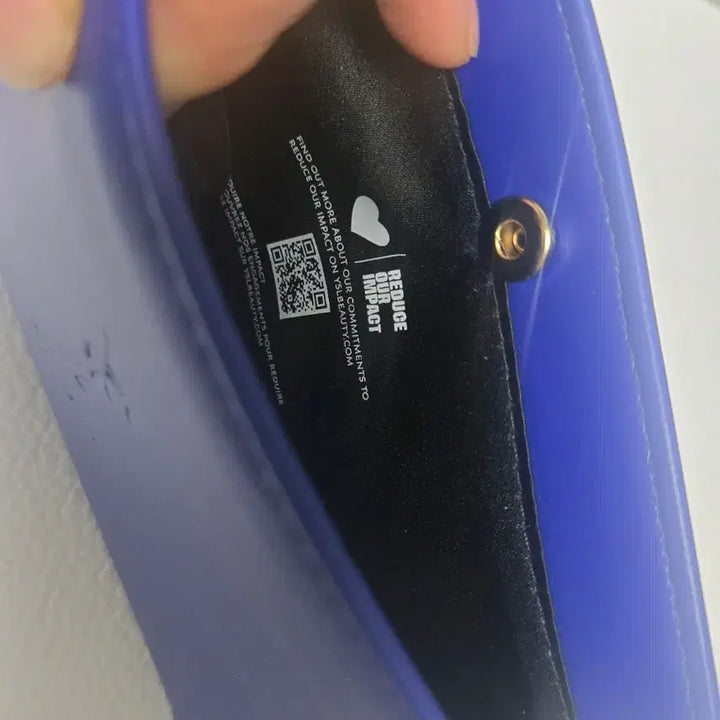 [BUNJANG] Yves Saint Laurent Mini Clutch - Blue / 입생로랑 미니 클러치 블루컬러
