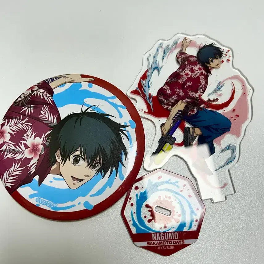 [BUNJANG] Sega Nagumo Acrylic Big Can Badge Bundle Set / 세가 럭키 쿠지 나구모 아크릴 빅 캔뱃지 일괄