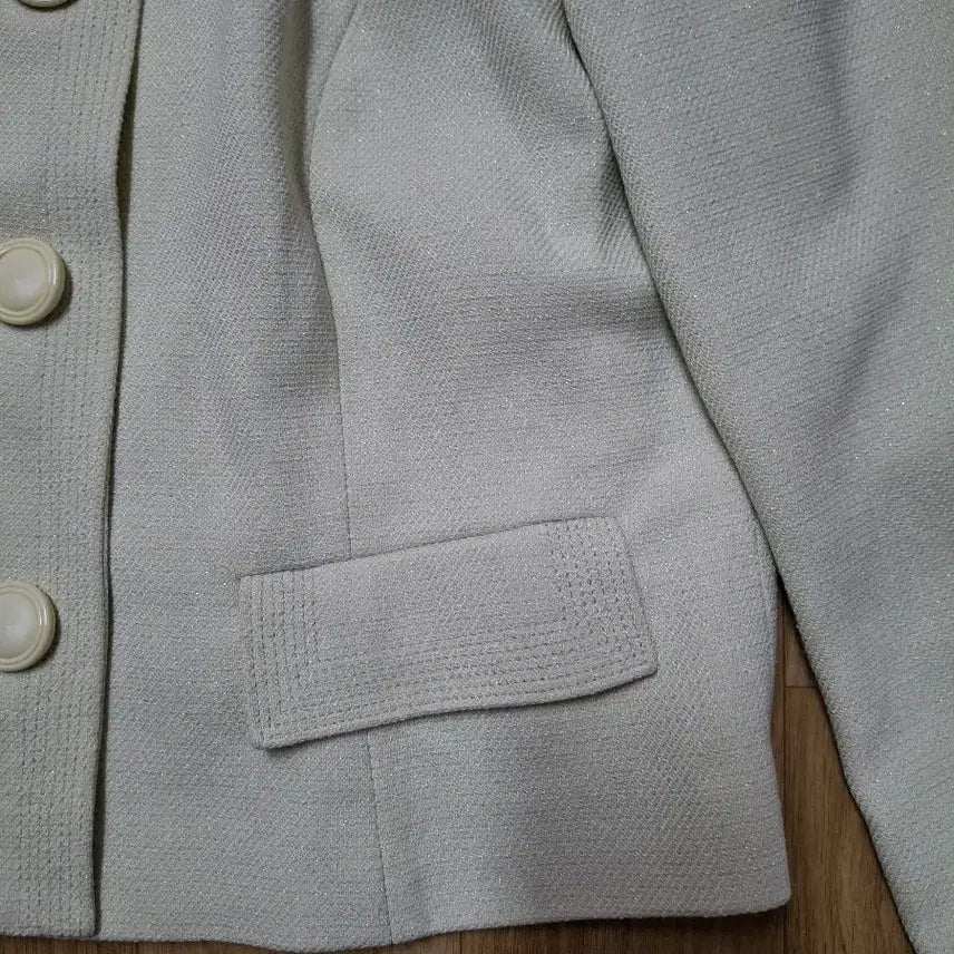 [BUNJANG] AMI INTIME Cropped Jacket / [AMI INTIME]일본 여성 브랜드 연한 연두빛 쟈켓