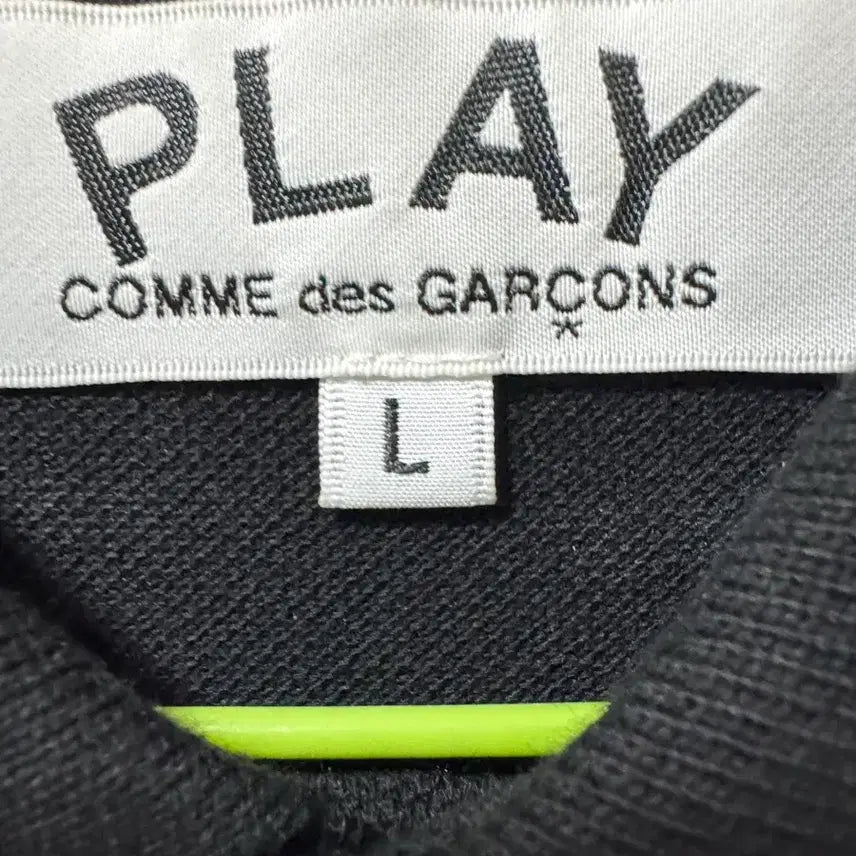 [BUNJANG] Comme des Garçons PLAY Black Heart Patch Polo Shirt L / 꼼데가르송 블랙 카라티