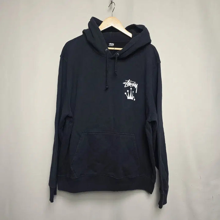 [BUNJANG] Stussy Stock Crown Hoodie Black XL / [스투시] 남성 스탁 크라운 후드 블랙 XL