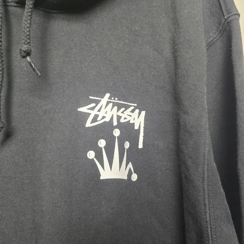 [BUNJANG] Stussy Stock Crown Hoodie Black XL / [스투시] 남성 스탁 크라운 후드 블랙 XL