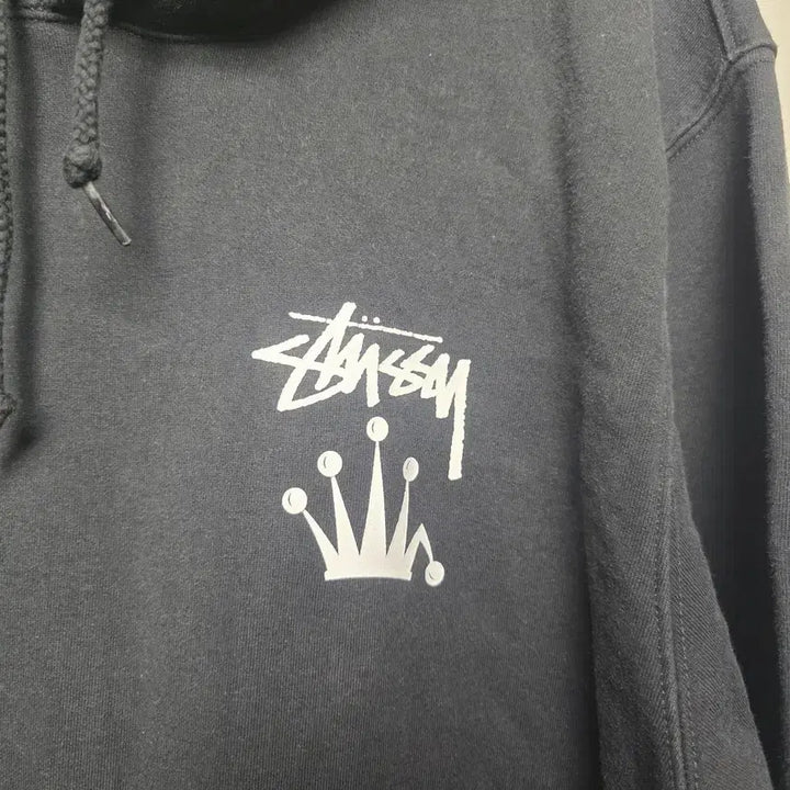 [BUNJANG] Stussy Stock Crown Hoodie Black XL / [스투시] 남성 스탁 크라운 후드 블랙 XL