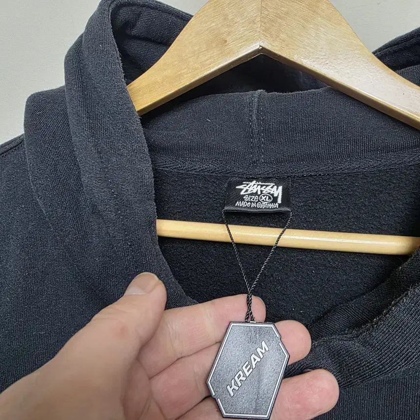 [BUNJANG] Stussy Stock Crown Hoodie Black XL / [스투시] 남성 스탁 크라운 후드 블랙 XL