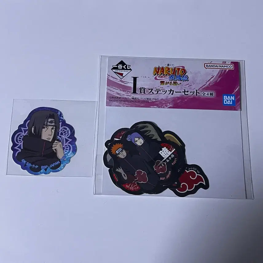 [BUNJANG] Naruto Ichiban Kuji Akatsuki Sticker Set / 나루토 이치방쿠지 제일복권 I상 아카츠키 스티커 미개봉