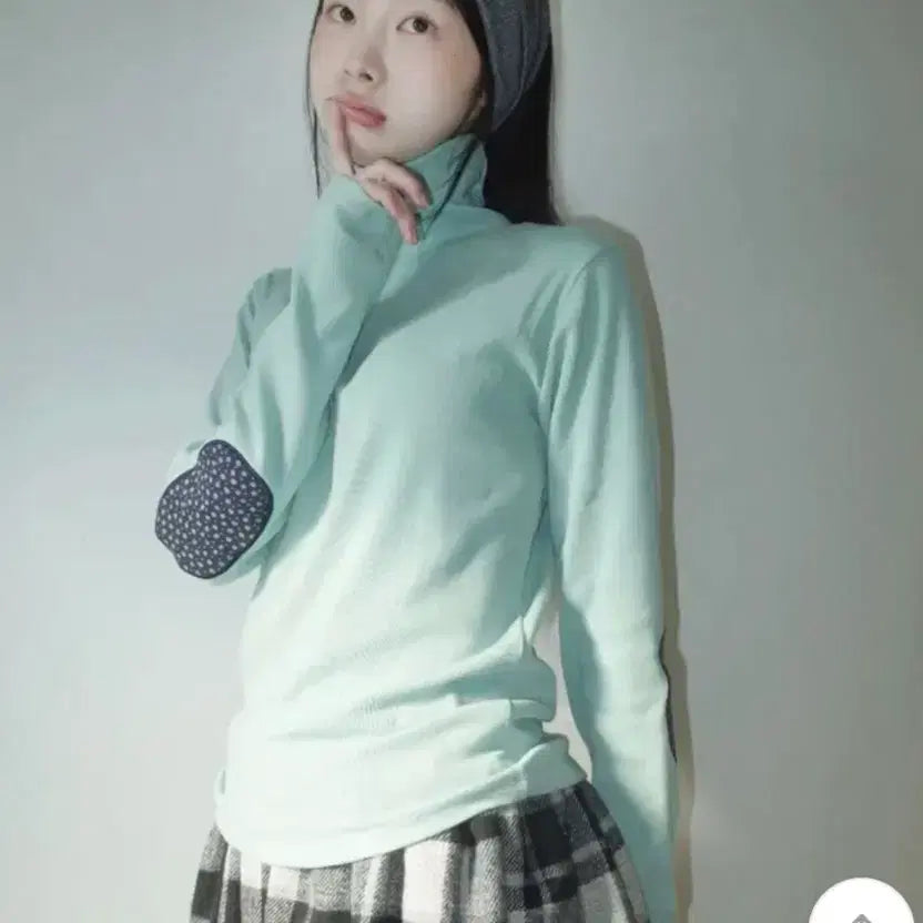 [BUNJANG] Kimahop Daisy Patch Turtleneck T-shirt / 김아홉 daisy patch pola T