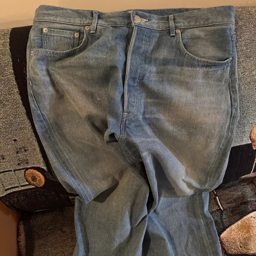 [SOLD OUT] 오라리  25SS Selvedge Faded Light Denim Wid