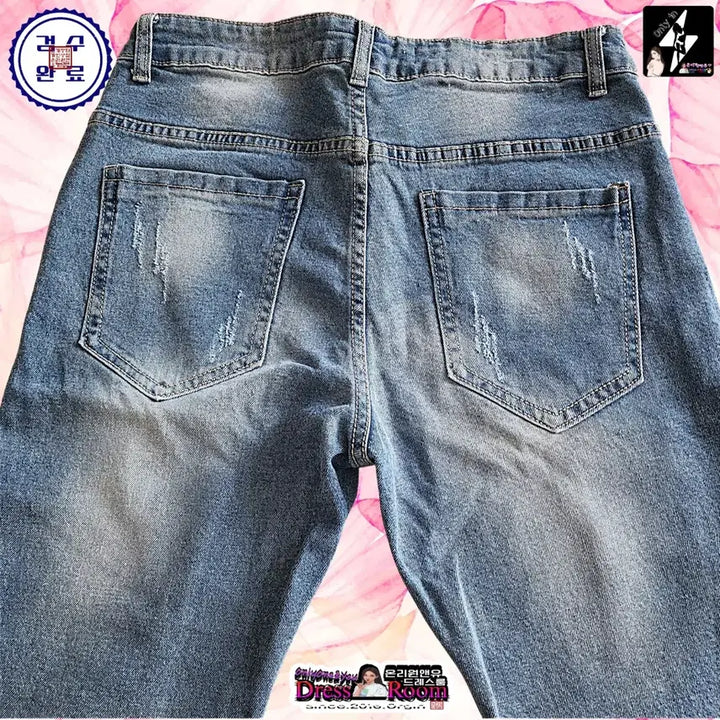 [BUNJANG] Tom Story Tom Jean Distressed Skinny Denim Jeans / [드레스룸]톰스토리톰진 워싱&amp;데미지포인트 찢청스키니데님팬츠/32/가격내림