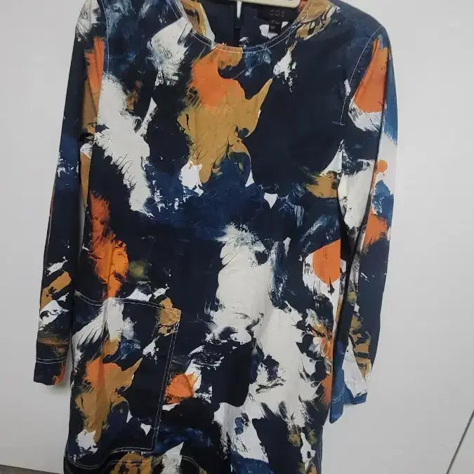 [BUNJANG] COS Pattern Print Long Sleeve Mini Dress / COS 패턴 프린트 롱 슬리브 원피스