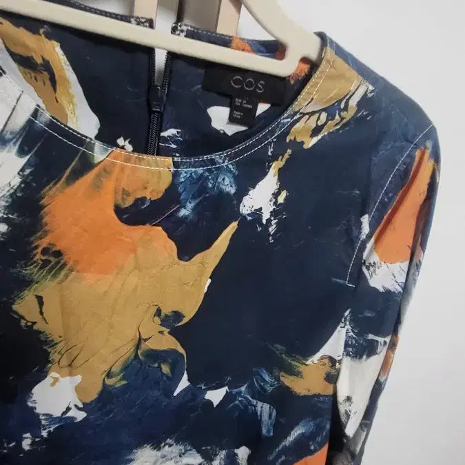 [BUNJANG] COS Pattern Print Long Sleeve Mini Dress / COS 패턴 프린트 롱 슬리브 원피스