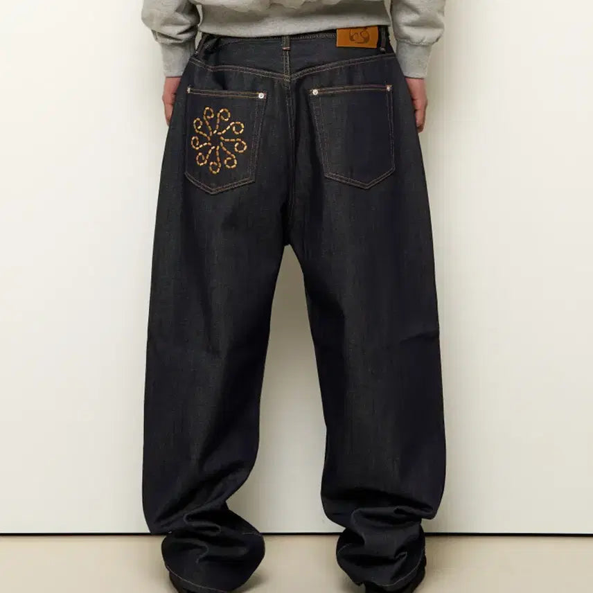 [BUNJANG] Archive9999 Wide Denim Pants / 아카이브9999 Linking Wide Denim Pants 데님팬츠 팜