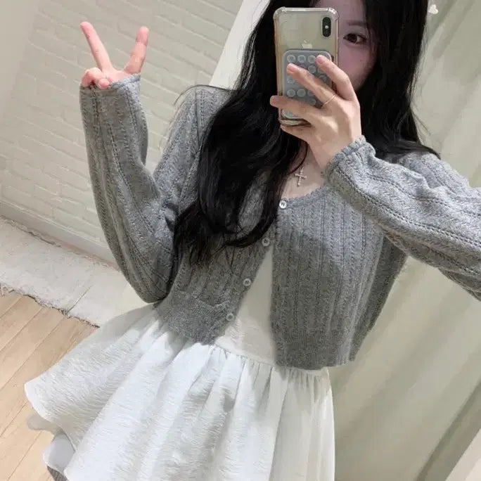 [SOLD OUT] 누아누아 펀칭 가디건