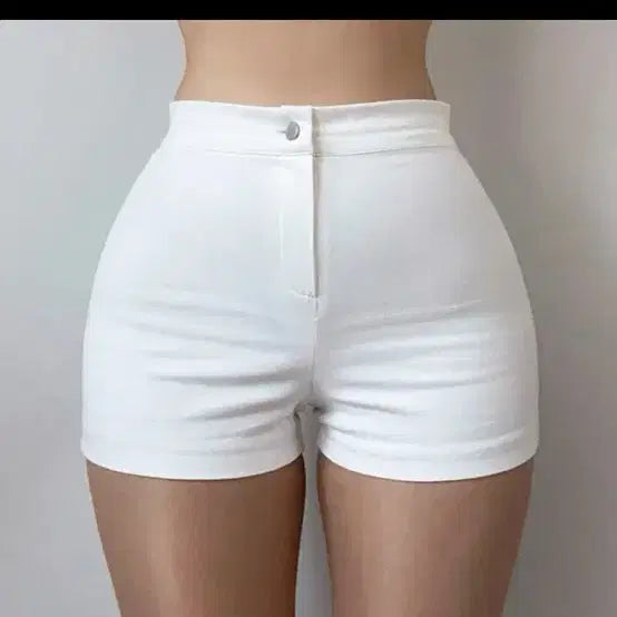 [BUNJANG] Big Buddy Stretchy Spandex Shorts White / [새상품인데 반값] 빅부디 쫀득 스판 반바지 화이트