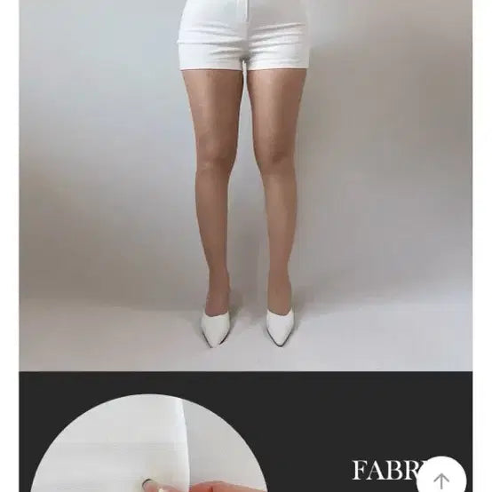 [BUNJANG] Big Buddy Stretchy Spandex Shorts White / [새상품인데 반값] 빅부디 쫀득 스판 반바지 화이트