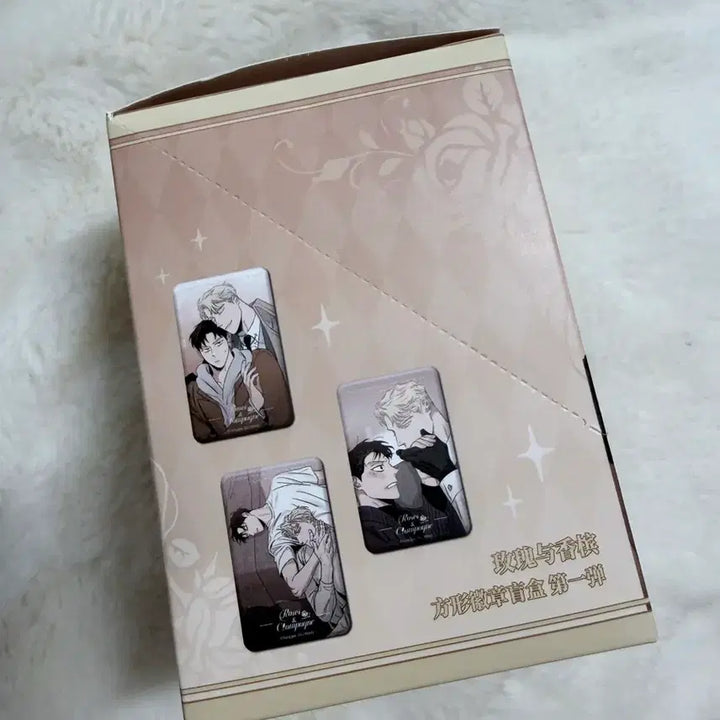 [BUNJANG] Rose and Champagne Can Badge Full Box Set / 장미와 샴페인 캔뱃지 풀박스 원가 이하 양도