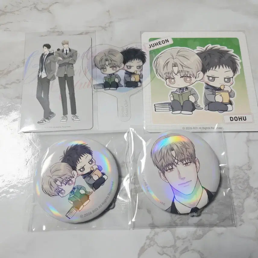 [BUNJANG] Fantazit Ridigo Gongsa9 POB Photocard &amp; Coaster Bundle Set / 판타지트 리디고 공사구 특전 포카 및 코스터 캔뱃지 일괄
