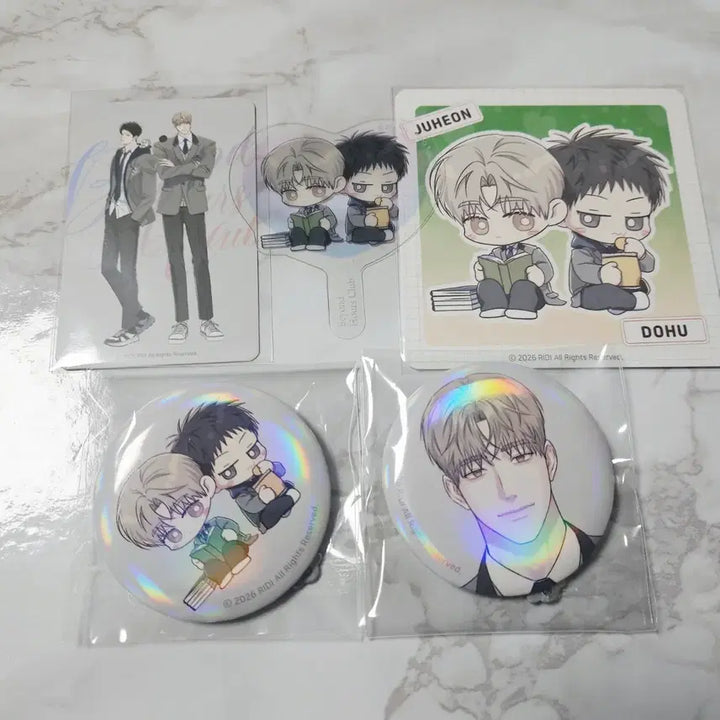 [BUNJANG] Fantazit Ridigo Gongsa9 POB Photocard &amp; Coaster Bundle Set / 판타지트 리디고 공사구 특전 포카 및 코스터 캔뱃지 일괄