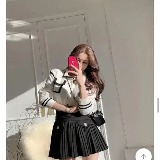 [BUNJANG] Crown Jewelry Pleated Skirt - Black / [새상품급인데 반값] 크라운 보석 플리츠 스커트 블랙