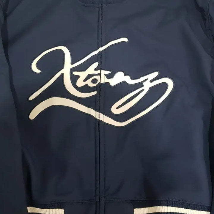 [BUNJANG] XTONZ Vartan Oversized Stadium Jacket - Navy L / 엑스톤즈 바르탄 오버핏 스타디움 자켓 네이비 L