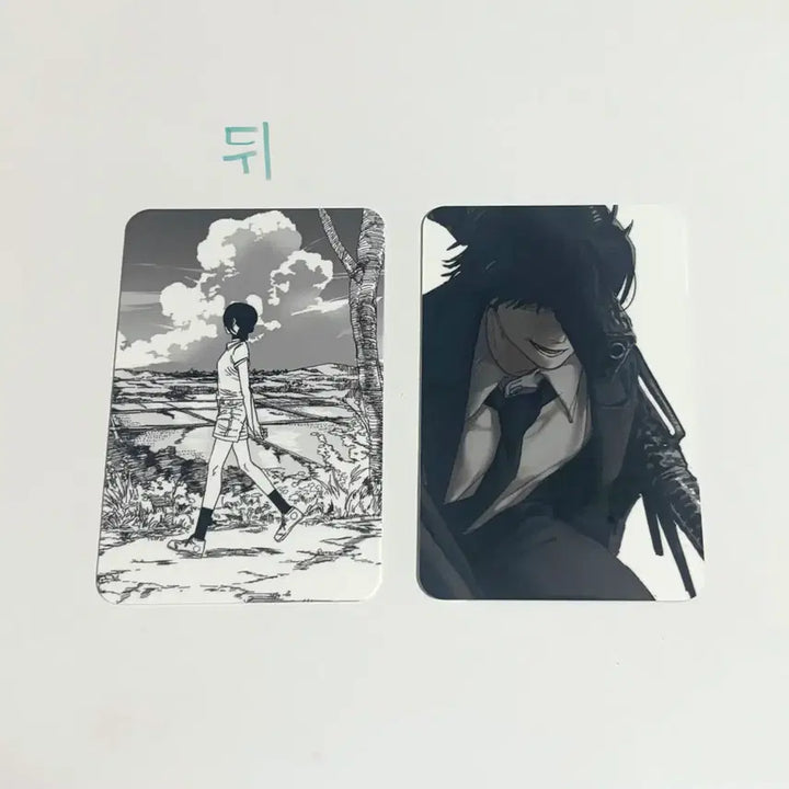 [BUNJANG] Chainsaw Man Angel &amp; Reze Photocard Bundle Set / 체인소맨 비공굿 무광 포토카드 일괄  천사 + 레제 / 총아키 마인