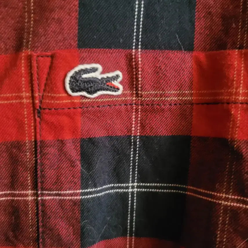 [BUNJANG] Lacoste Checkered Shirt Dress / 라코스테 체크 셔츠 원피스