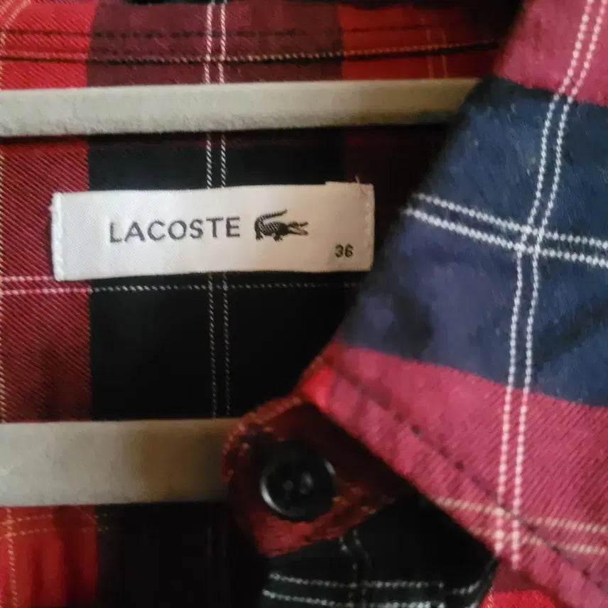 [BUNJANG] Lacoste Checkered Shirt Dress / 라코스테 체크 셔츠 원피스