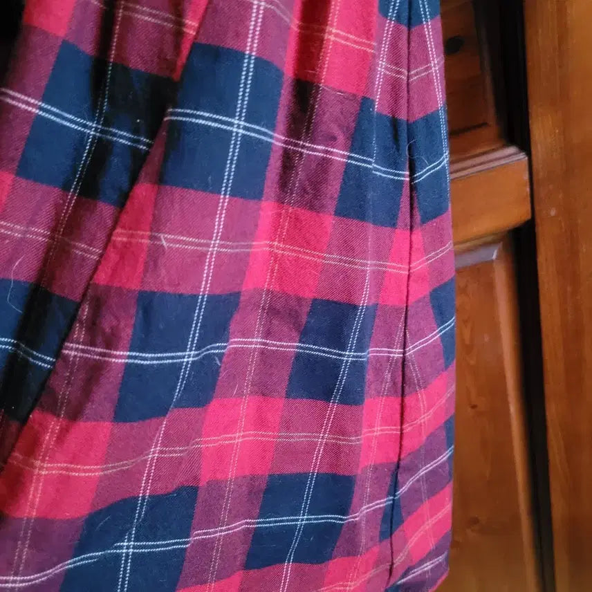 [BUNJANG] Lacoste Checkered Shirt Dress / 라코스테 체크 셔츠 원피스