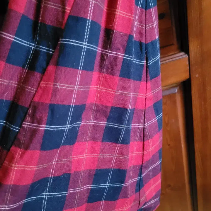 [BUNJANG] Lacoste Checkered Shirt Dress / 라코스테 체크 셔츠 원피스