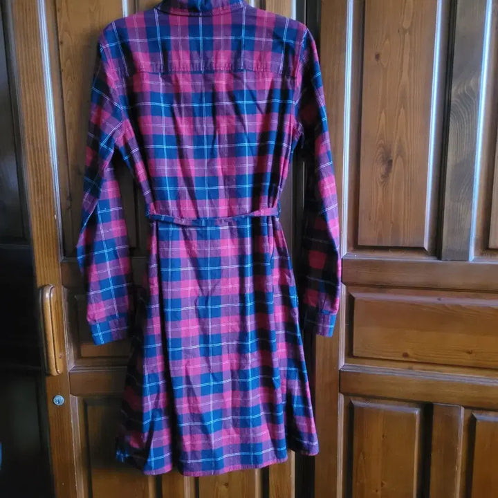 [BUNJANG] Lacoste Checkered Shirt Dress / 라코스테 체크 셔츠 원피스