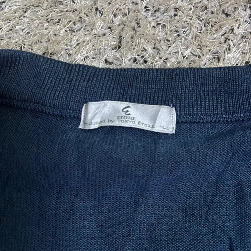 [BUNJANG] ETOILE Wool Cardigan (Navy) - Size 105-110 / 일제 ETOILE 울 가디건 사이즈 105-110