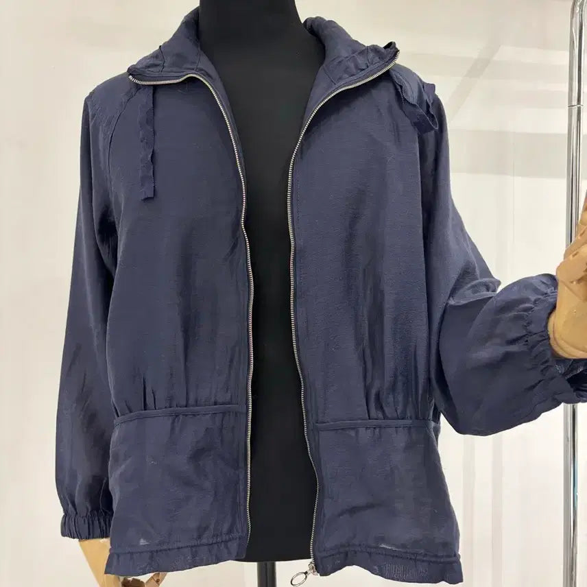 [SOLD OUT] GEORGE 네이비 후드 집업 점퍼