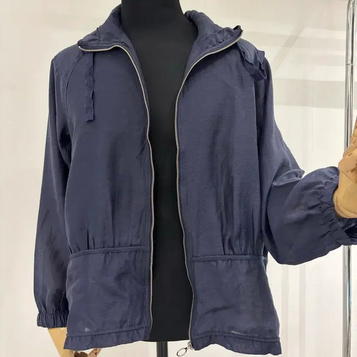 [SOLD OUT] GEORGE 네이비 후드 집업 점퍼