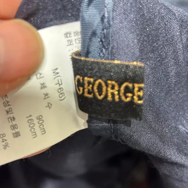 [SOLD OUT] GEORGE 네이비 후드 집업 점퍼