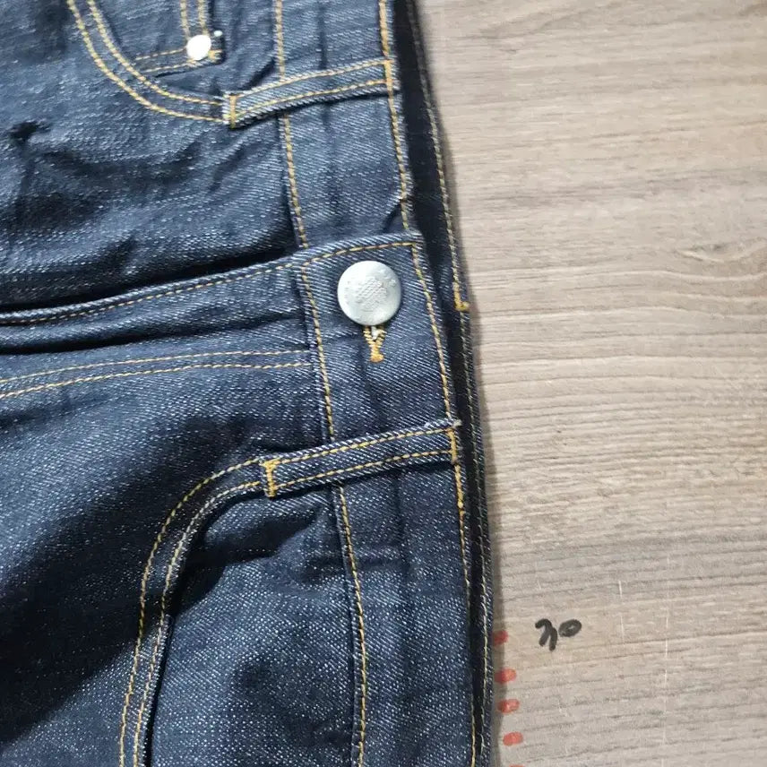 [BUNJANG] Denim Straight Leg Jeans - Size 55 / 데님 청 바지 통 일자형  55  새상품