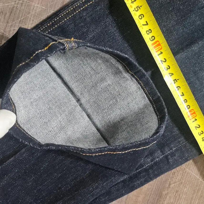 [BUNJANG] Denim Straight Leg Jeans - Size 55 / 데님 청 바지 통 일자형  55  새상품