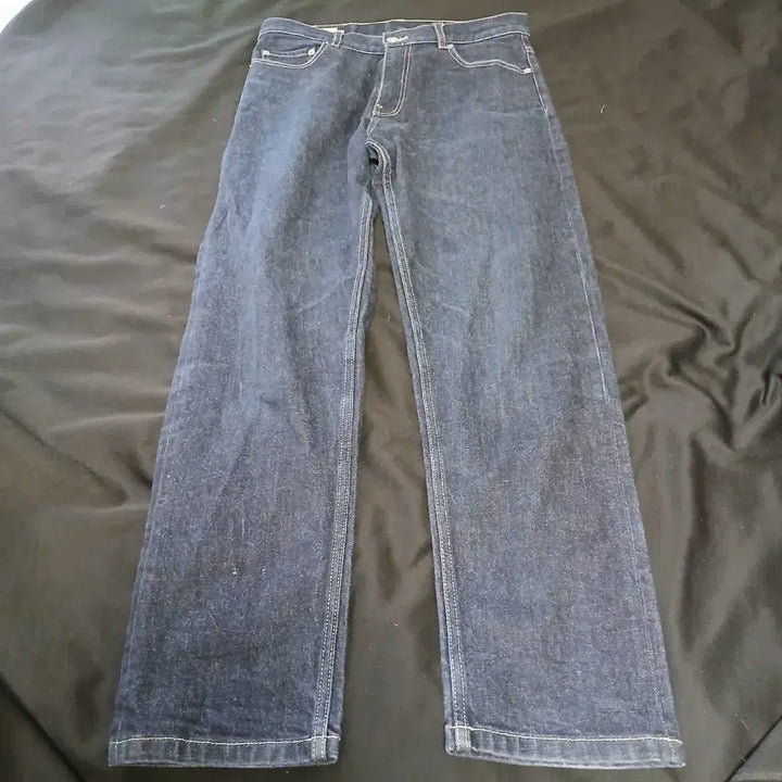 [BUNJANG] Maison Kitsuné Signature Fox Patch Stretch Denim Jeans / 메종 키츠네 시그니처 여우 패치 스판 데님