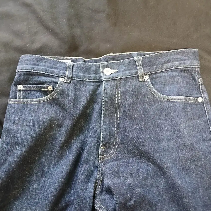 [BUNJANG] Maison Kitsuné Signature Fox Patch Stretch Denim Jeans / 메종 키츠네 시그니처 여우 패치 스판 데님