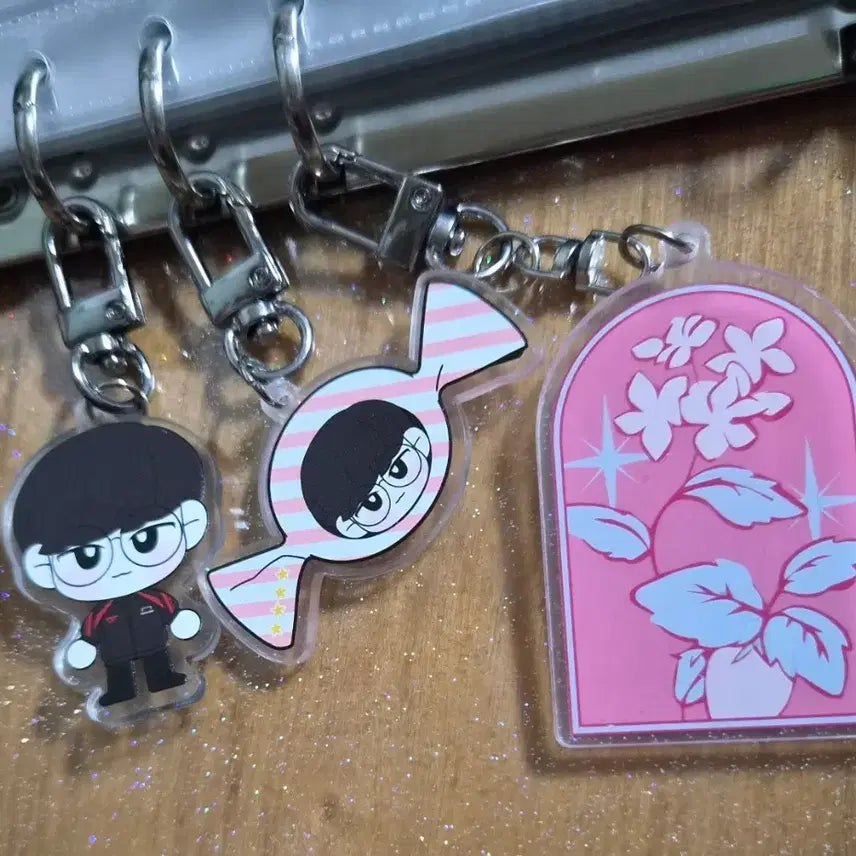 [BUNJANG] Faker Acrylic Keyring Bundle Set / 페이커 아크릴 키링 3종 일괄
