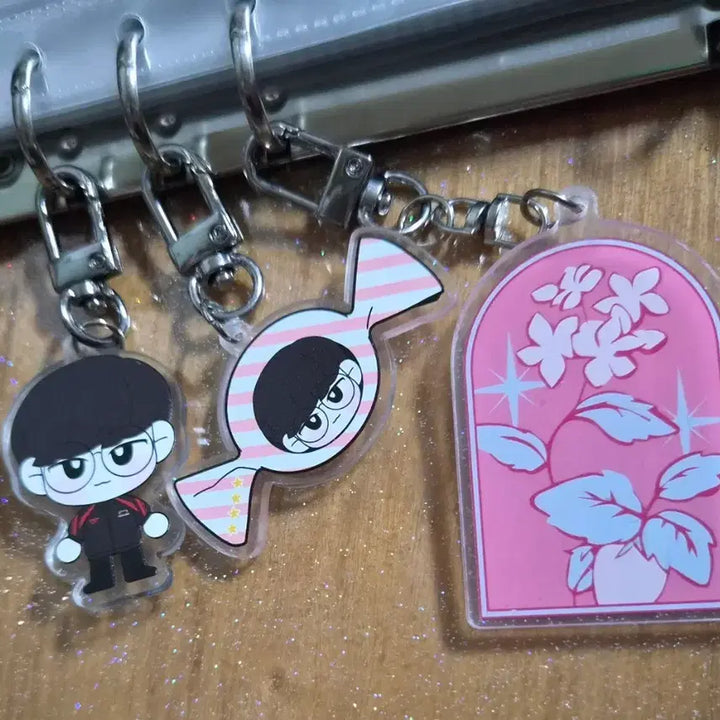 [BUNJANG] Faker Acrylic Keyring Bundle Set / 페이커 아크릴 키링 3종 일괄