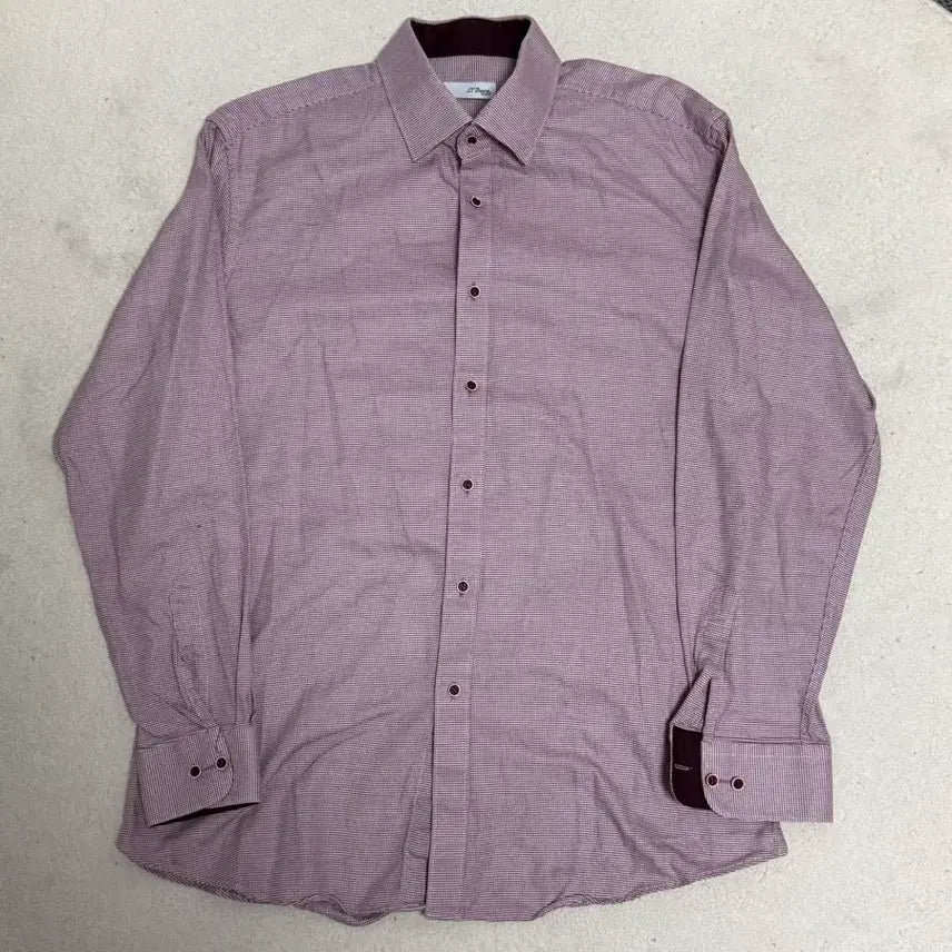 [BUNJANG] Dupont Burgundy Long Sleeve Shirt / 듀퐁 버건디 긴팔 남방 셔츠 105