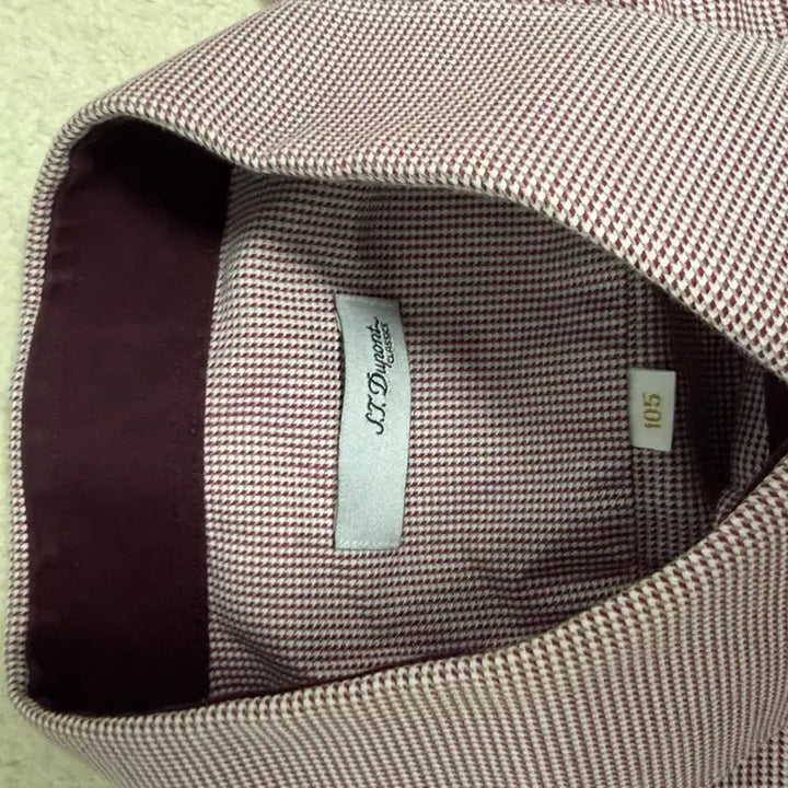 [BUNJANG] Dupont Burgundy Long Sleeve Shirt / 듀퐁 버건디 긴팔 남방 셔츠 105