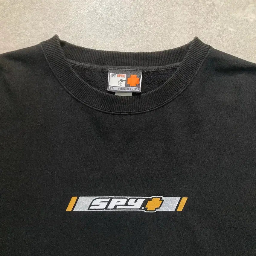 [BUNJANG] SPY Sweatshirt Black XL / SPY 맨투맨 스웻 셔츠